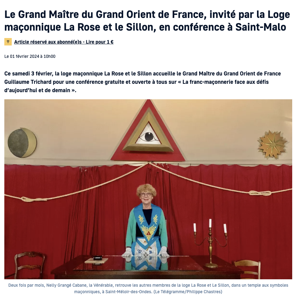 Article Le Télégramme 1er février 2024